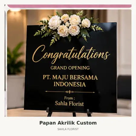 Papan Bunga Akrilik Kendari
